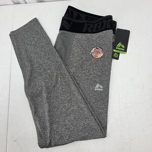 Nwt RBX Pro X-Dri X-Heat Compression Leggings Mens Size L CRM735 Heather Grey.